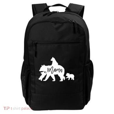 Mama Bear 3 Baby Bear Cubs Following Riding On Back TShirt TShirt Backpack