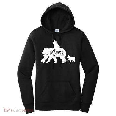 Mama Bear 3 Baby Bear Cubs Following Riding On Back TShirt TShirt Women's Hoodie