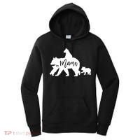 Mama Bear 3 Baby Bear Cubs Following Riding On Back TShirt TShirt Women's Hoodie thumb 0