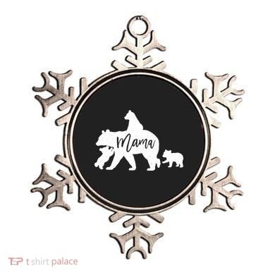 Mama Bear 3 Baby Bear Cubs Following Riding On Back TShirt TShirt Ornament
