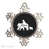Mama Bear 3 Baby Bear Cubs Following Riding On Back TShirt TShirt Ornament thumb 0