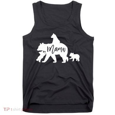 Mama Bear 3 Baby Bear Cubs Following Riding On Back TShirt TShirt Tank Top