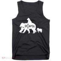 Mama Bear 3 Baby Bear Cubs Following Riding On Back TShirt TShirt Tank Top thumb 0