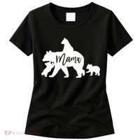 Mama Bear 3 Baby Bear Cubs Following Riding On Back TShirt TShirt Women's T-Shirt thumb 0