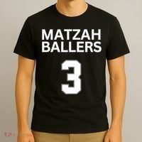 Matzah Ballers 3 Funny Jewish Pun Basketball Team Jersey T-Shirt thumb 3