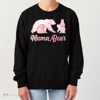 Mama Bear 3 Cubs Mom Bear Awesome Camping Gift Women's Sweatshirt thumb 0