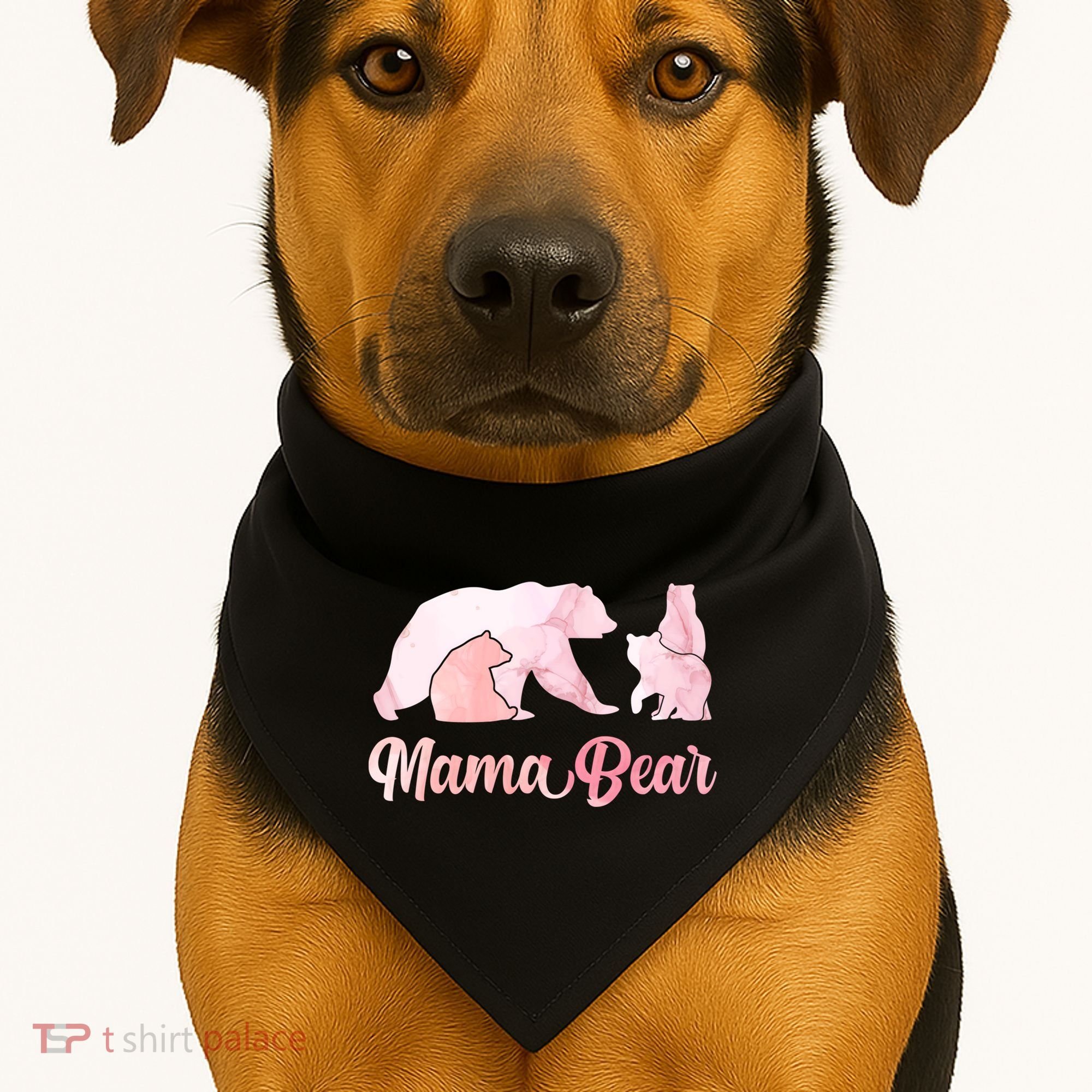 Mama Bear 3 Cubs Mom Bear Awesome Camping Gift USA-Made Doggie Bandana