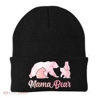 Mama Bear 3 Cubs Mom Bear Awesome Camping Gift Beanie thumb 0
