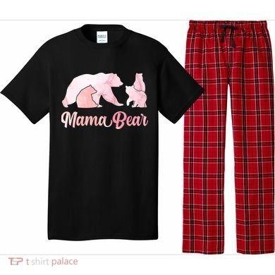 Mama Bear 3 Cubs Mom Bear Awesome Camping Gift Pajama Set