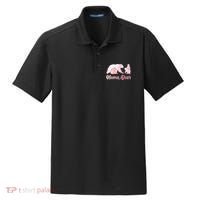 Mama Bear 3 Cubs Mom Bear Awesome Camping Gift Dry Zone Grid Polo thumb 0