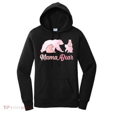 Mama Bear 3 Cubs Mom Bear Awesome Camping Gift Women's Hoodie