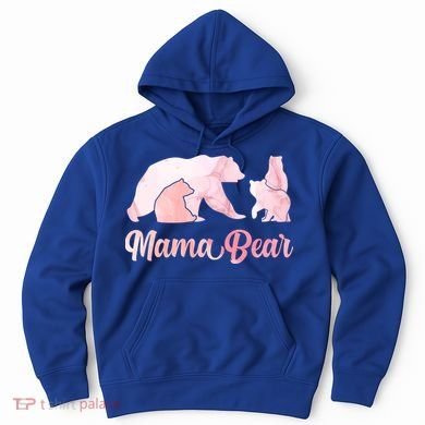 Mama Bear 3 Cubs Mom Bear Awesome Camping Gift Hoodie