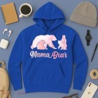 Mama Bear 3 Cubs Mom Bear Awesome Camping Gift Hoodie thumb 3