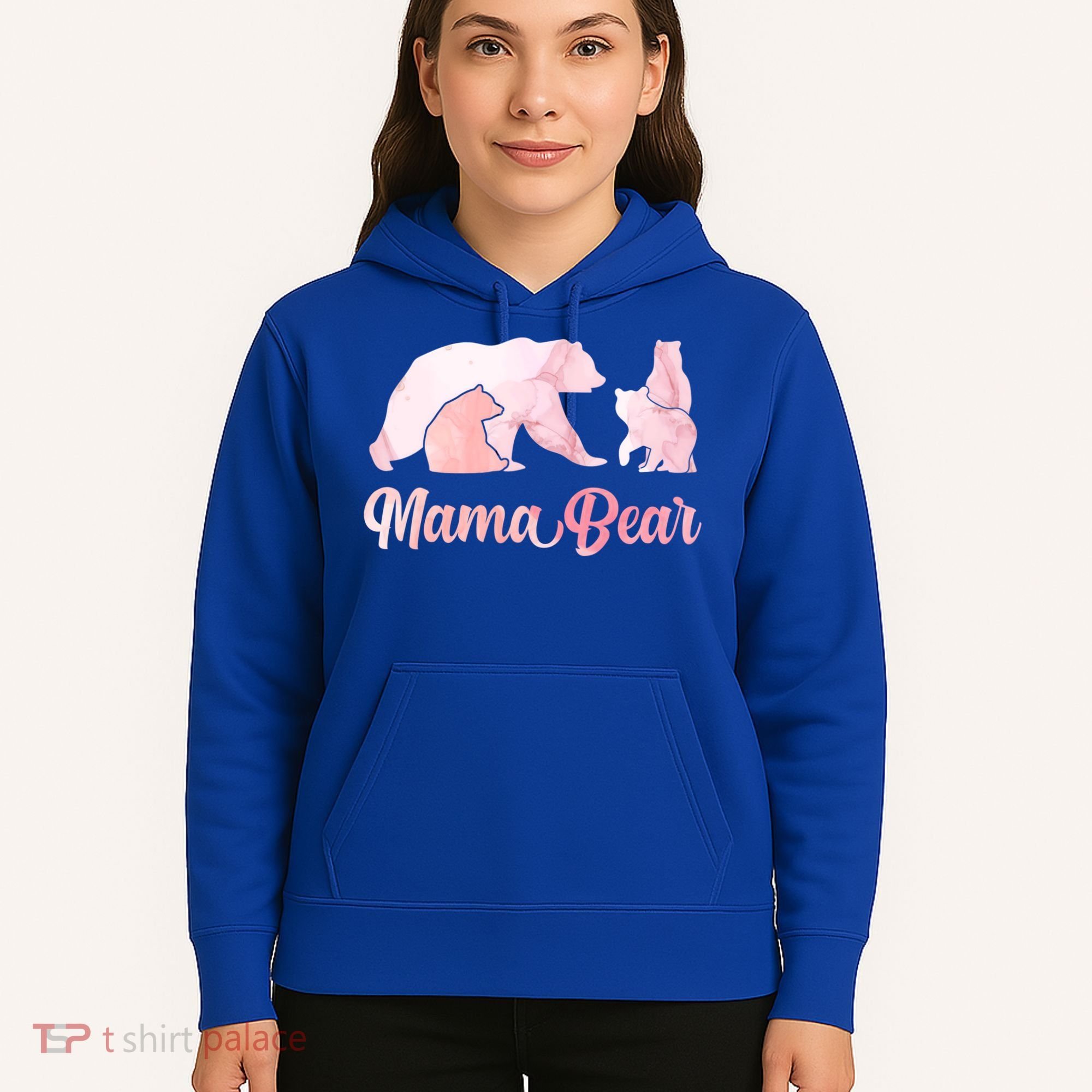 Mama Bear 3 Cubs Mom Bear Awesome Camping Gift Hoodie