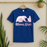 Mama Bear 3 Cubs Mom Bear Awesome Camping Gift T-Shirt thumb 2