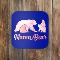 Mama Bear 3 Cubs Mom Bear Awesome Camping Gift Coaster thumb 0