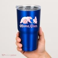 Mama Bear 3 Cubs Mom Bear Awesome Camping Gift Tumbler thumb 2