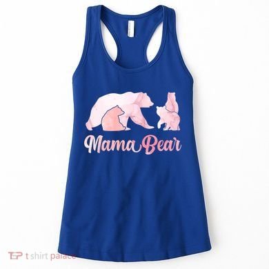 Mama Bear 3 Cubs Mom Bear Awesome Camping Gift Women's Tank Top