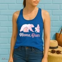 Mama Bear 3 Cubs Mom Bear Awesome Camping Gift Women's Tank Top thumb 2