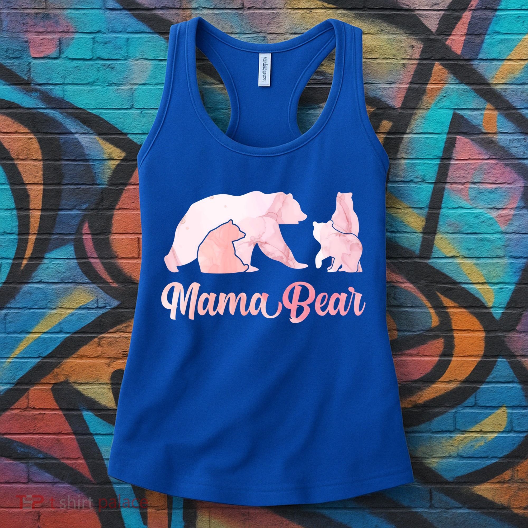 Mama Bear 3 Cubs Mom Bear Awesome Camping Gift Women's Tank Top