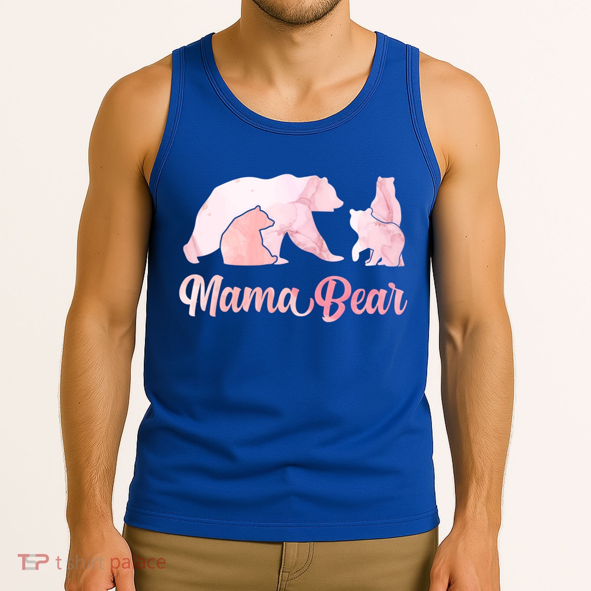 Mama Bear 3 Cubs Mom Bear Awesome Camping Gift Tank Top