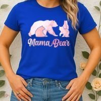 Mama Bear 3 Cubs Mom Bear Awesome Camping Gift Women's T-Shirt thumb 2