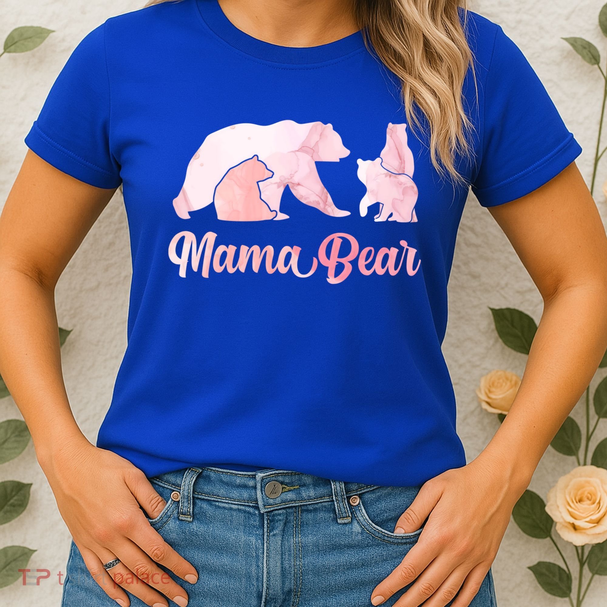 Mama Bear 3 Cubs Mom Bear Awesome Camping Gift Women's T-Shirt