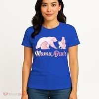 Mama Bear 3 Cubs Mom Bear Awesome Camping Gift Women's T-Shirt thumb 4