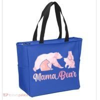 Mama Bear 3 Cubs Mom Bear Awesome Camping Gift Tote Bag thumb 2