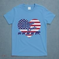 Mama Bear 4th Of July 4 Cubs Usa Flag Heart T-Shirt thumb 4