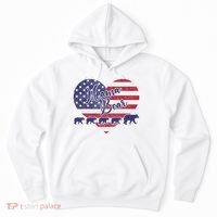 Mama Bear 4th Of July 4 Cubs Usa Flag Heart Hoodie thumb 0