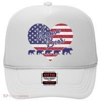 Mama Bear 4th Of July 4 Cubs Usa Flag Heart Hat thumb 0
