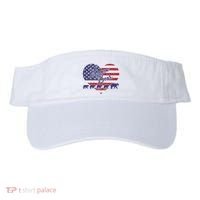 Mama Bear 4th Of July 4 Cubs Usa Flag Heart Visor thumb 0