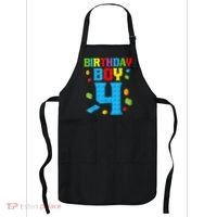 Master Builder 4th Birthday Boy 4 Four Year Building Bricks Apron thumb 0