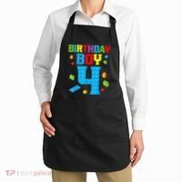 Master Builder 4th Birthday Boy 4 Four Year Building Bricks Apron thumb 2