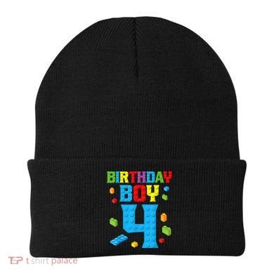 Master Builder 4th Birthday Boy 4 Four Year Building Bricks Beanie