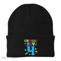 Master Builder 4th Birthday Boy 4 Four Year Building Bricks Beanie thumb 0