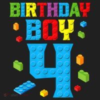 Master Builder 4th Birthday Boy 4 Four Year Building Bricks Beanie thumb 2