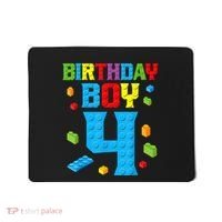 Master Builder 4th Birthday Boy 4 Four Year Building Bricks Mousepad thumb 0