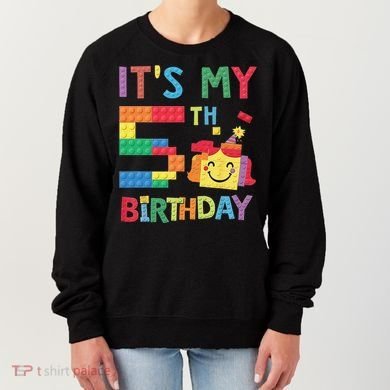 Master Builder 5th ItS My 5th Birthday Brick Blocks Women's Sweatshirt