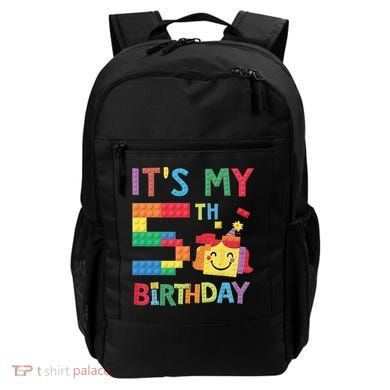 Master Builder 5th ItS My 5th Birthday Brick Blocks Backpack