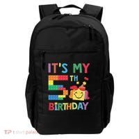 Master Builder 5th ItS My 5th Birthday Brick Blocks Backpack thumb 0