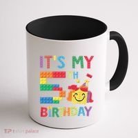 Master Builder 5th ItS My 5th Birthday Brick Blocks Coffee Mug thumb 1