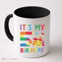 Master Builder 5th ItS My 5th Birthday Brick Blocks Coffee Mug thumb 0