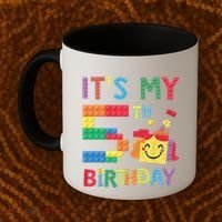 Master Builder 5th ItS My 5th Birthday Brick Blocks Coffee Mug thumb 2