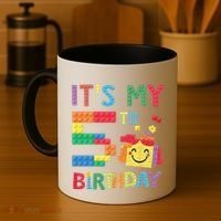 Master Builder 5th ItS My 5th Birthday Brick Blocks Coffee Mug thumb 4