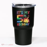 Master Builder 5th ItS My 5th Birthday Brick Blocks Tumbler thumb 0