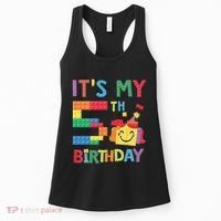 Master Builder 5th ItS My 5th Birthday Brick Blocks Women's Tank Top thumb 0