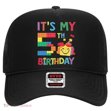 Master Builder 5th ItS My 5th Birthday Brick Blocks Hat