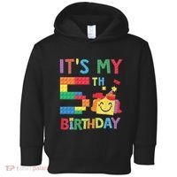 Master Builder 5th ItS My 5th Birthday Brick Blocks Toddler Hoodie thumb 0